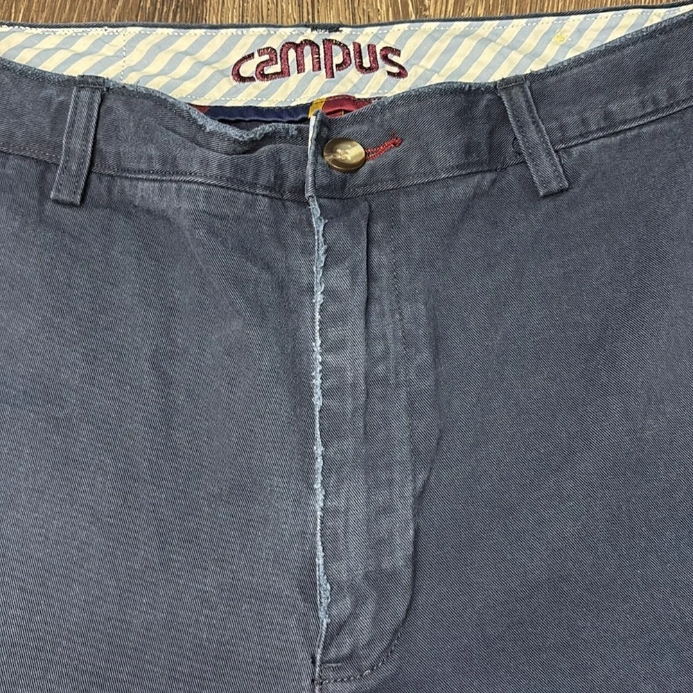 Men's Campus Brand Distressed Navy Blue Shorts size 36